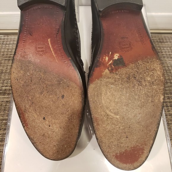 GIORGIO BRUTINI "LE GLOVE" SLIP ON LOAFER DRESS SHOES with NO TASSELS - MEN'S 8D - Picture 7 of 16